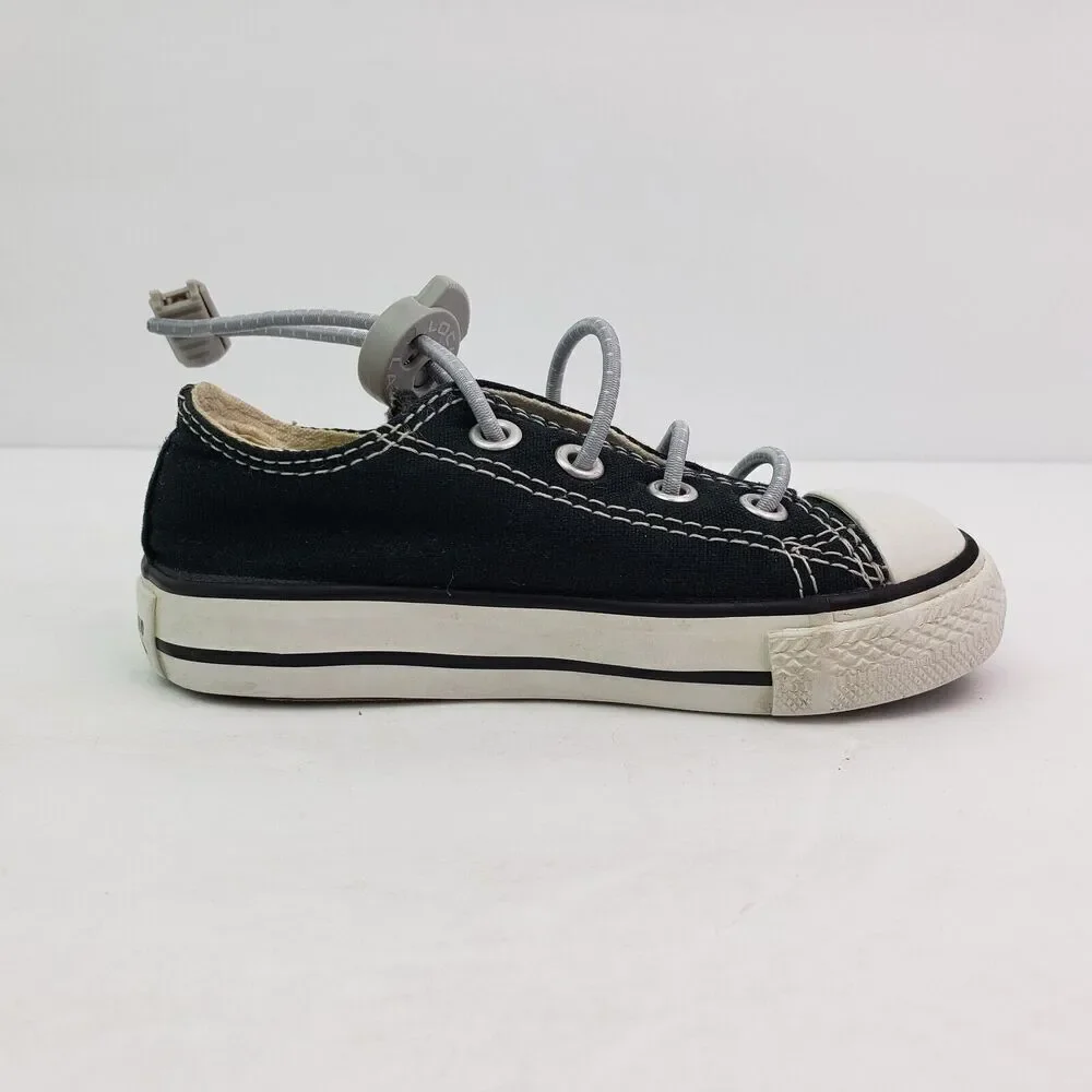 Converse Chuck Taylor All Star Baby Toddler Size 6 Black White Low Sneaker Shoes